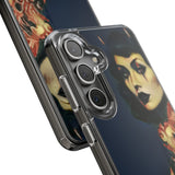 Gothic Devilish Tattooed Beauty Clear Phone Case