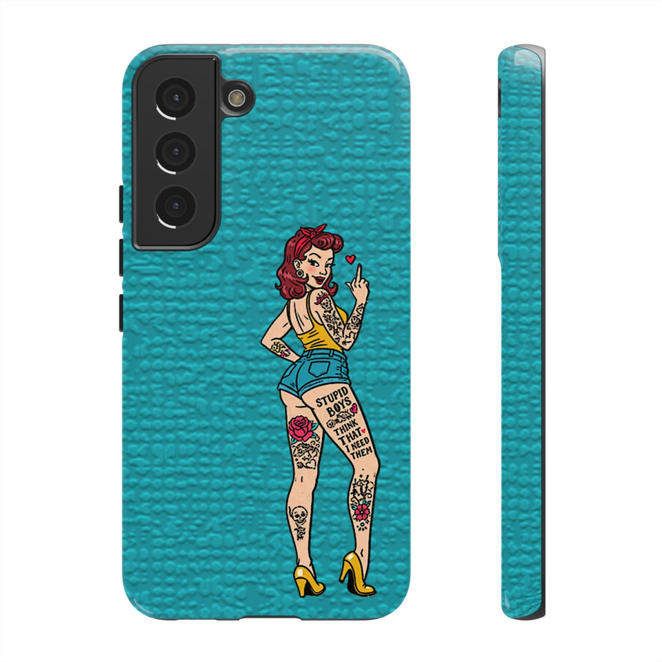 Stupid Boys Tough Phone Case