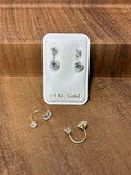 14K Solid Gold Curb Stud Earrings – Telephone Style, Screw Back | Aretes de oro sólido 14K - Wear with style