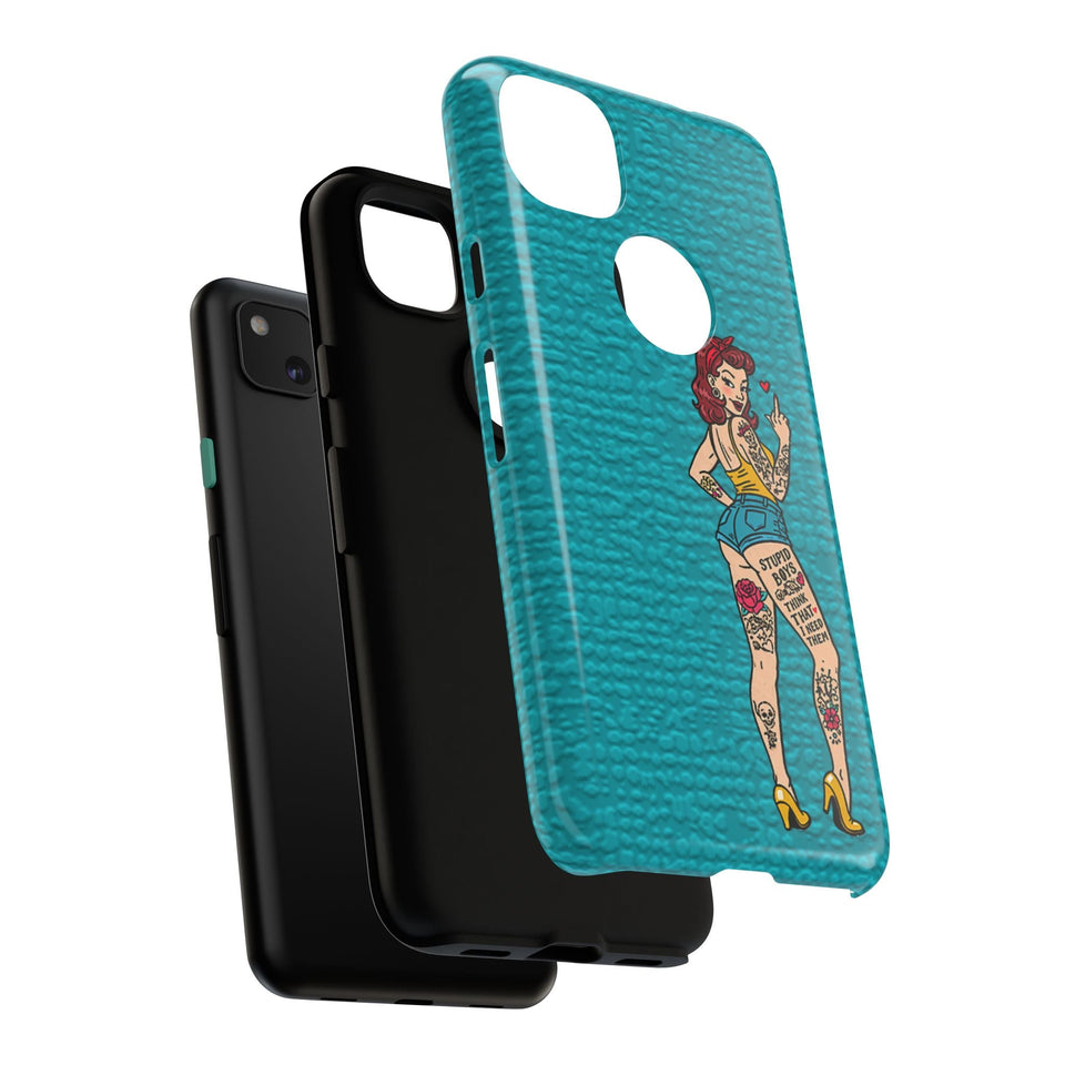 Stupid Boys Tough Phone Case