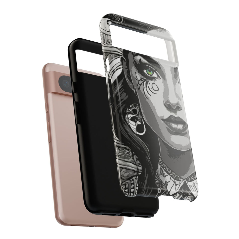 Green Eyed Devilish Beauty Tough Phone Case