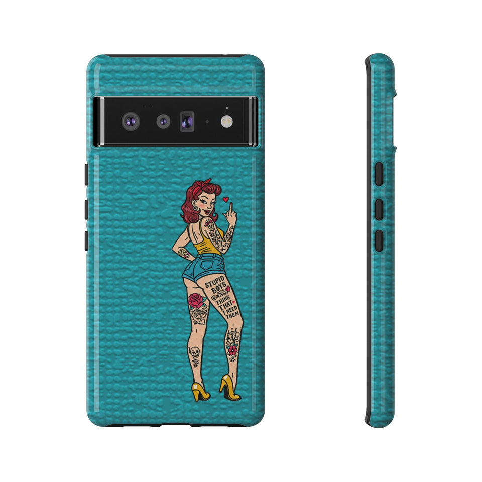 Stupid Boys Tough Phone Case