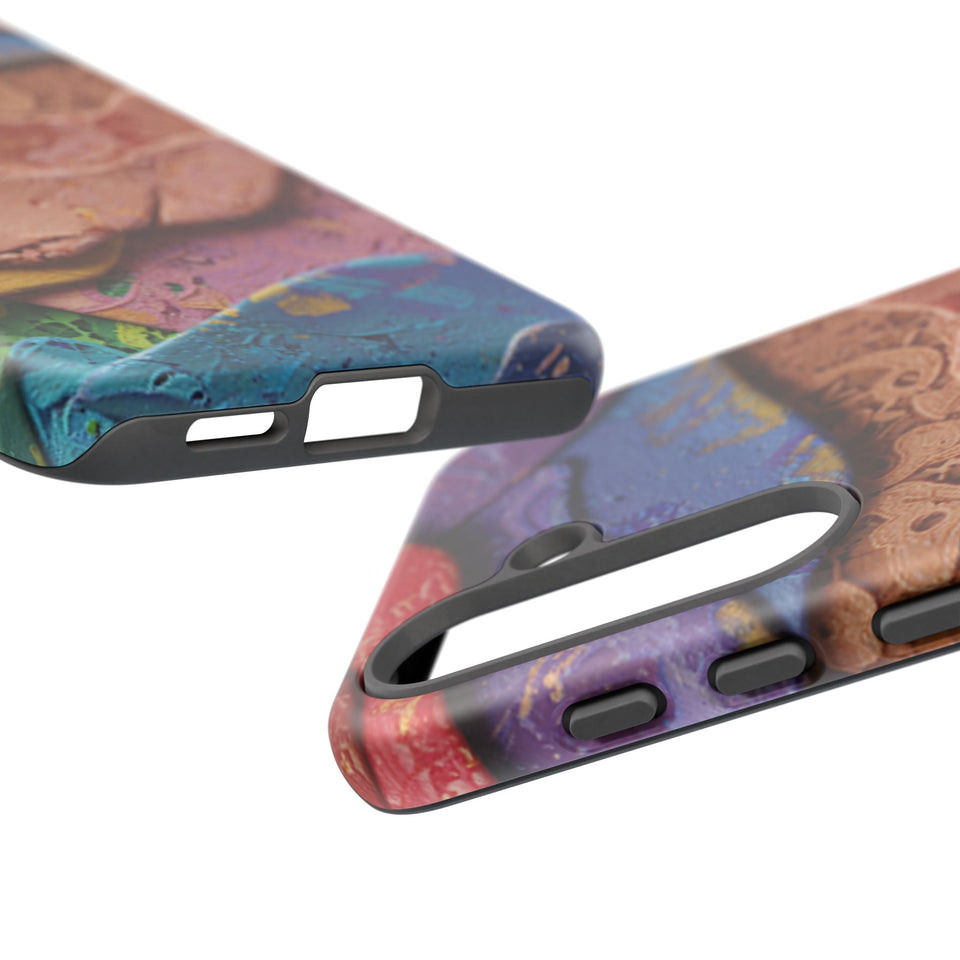 Abstract Painted Lace Tough Phone Case
