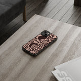 Gothic Abstract Skull Clear Phone Case
