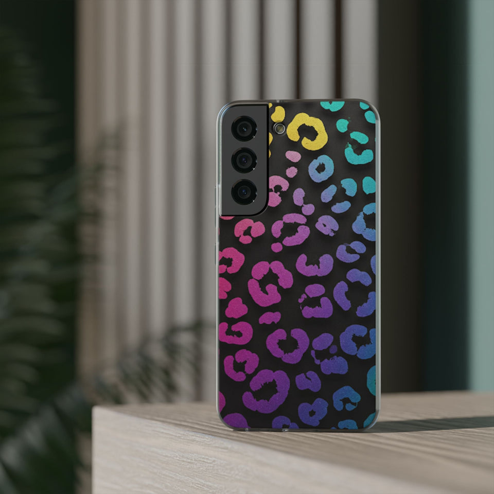 Vibrant Leopard Print Flexi Phone Case