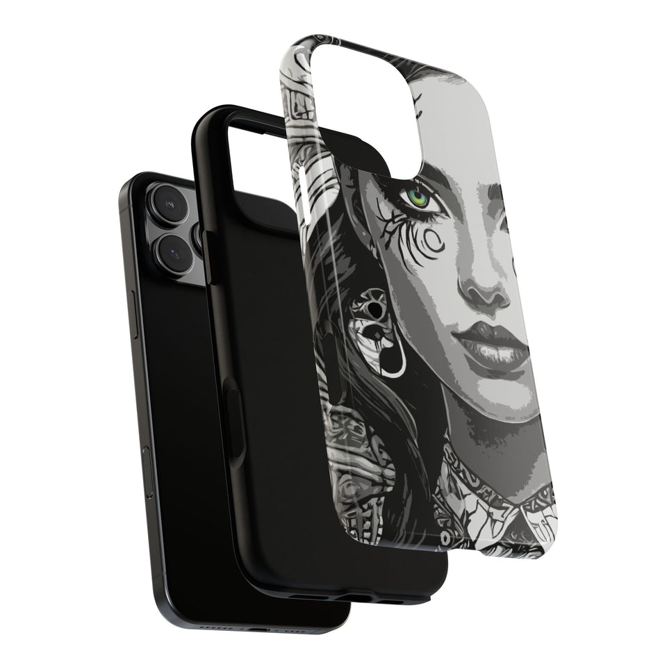 Green Eyed Devilish Beauty Tough Phone Case