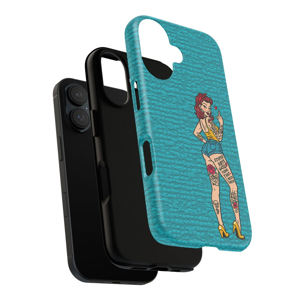 Stupid Boys Tough Phone Case