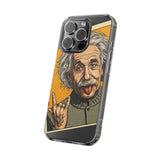 Edgy Einstein Clear Phone Cases