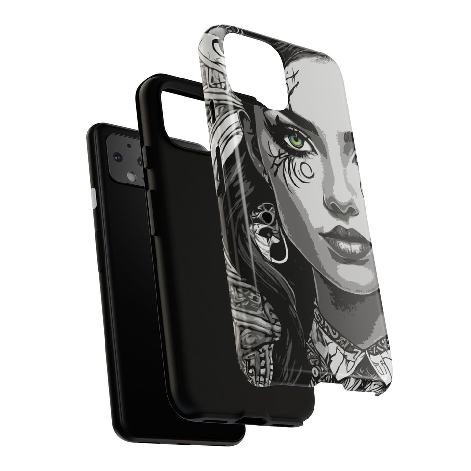 Green Eyed Devilish Beauty Tough Phone Case