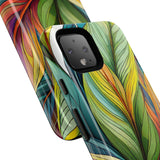 Vibrant Tropical Leaf Tough Phone Case