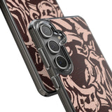 Gothic Abstract Skull Clear Phone Case