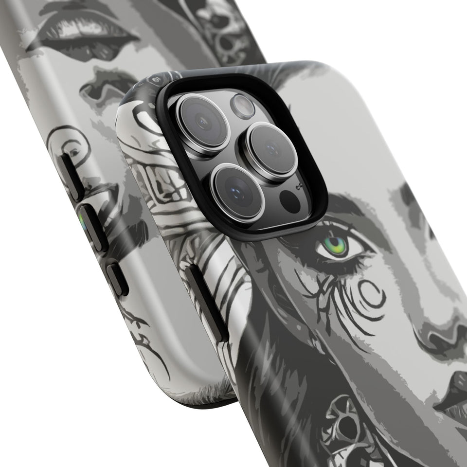 Green Eyed Devilish Beauty Tough Phone Case
