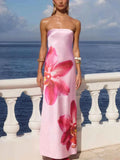 Stylish Printed : Tube Maxi Dress