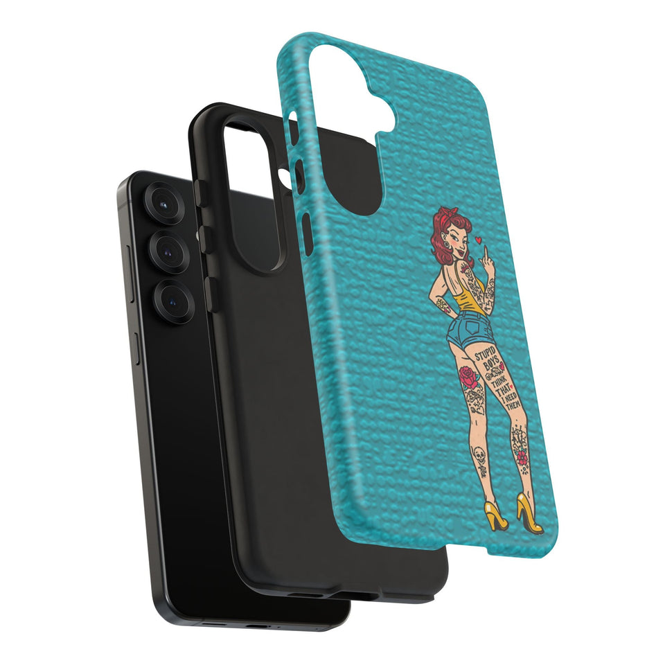 Stupid Boys Tough Phone Case