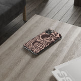 Gothic Abstract Skull Clear Phone Case