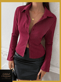 Striped Button Up Long Sleeve Shirt