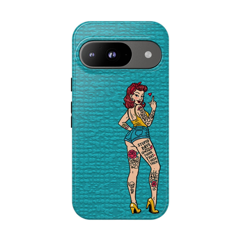 Stupid Boys Tough Phone Case