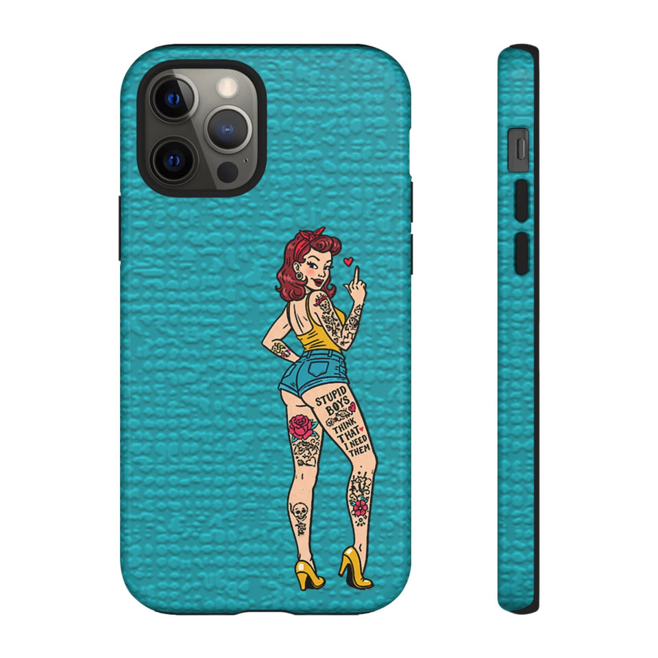 Stupid Boys Tough Phone Case