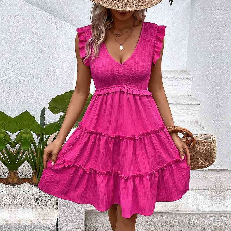 Stylish Euro-Egypt Sleeveless Dress