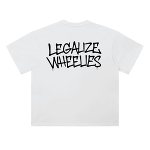 White Wheelies Tee