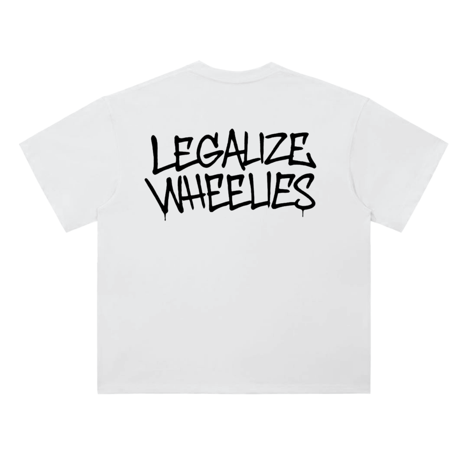 White Wheelies Tee