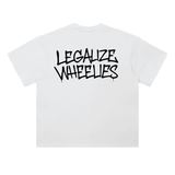 White Wheelies Tee
