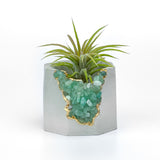 GREEN AVENTURINE GEODE PLANTER