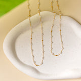 Margarita Chains - Green Onyx, Moonstone, Coral