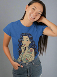 Vintage Tattoo's Are Trashy Pin Up Slim Fit Graphic Tee