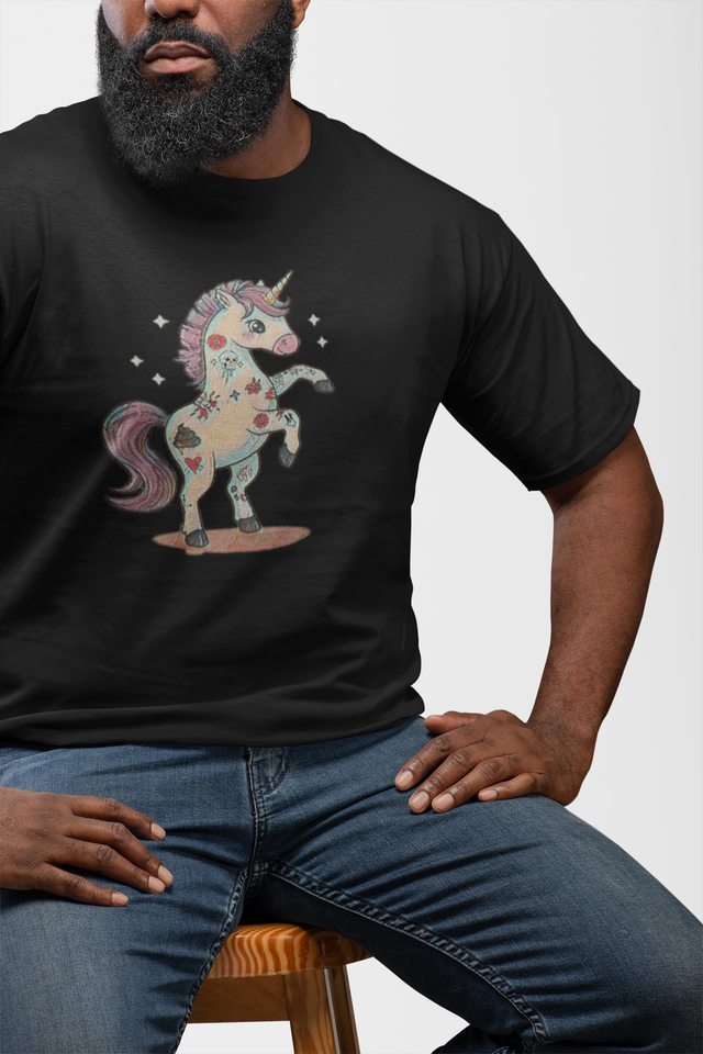 Tattooed Unicorn Graphic Tee