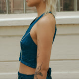 Bu Sleeveless Top Forest Blue