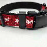 Mischief Managed Red, Blue, or Green Dog Collar - 1 inch