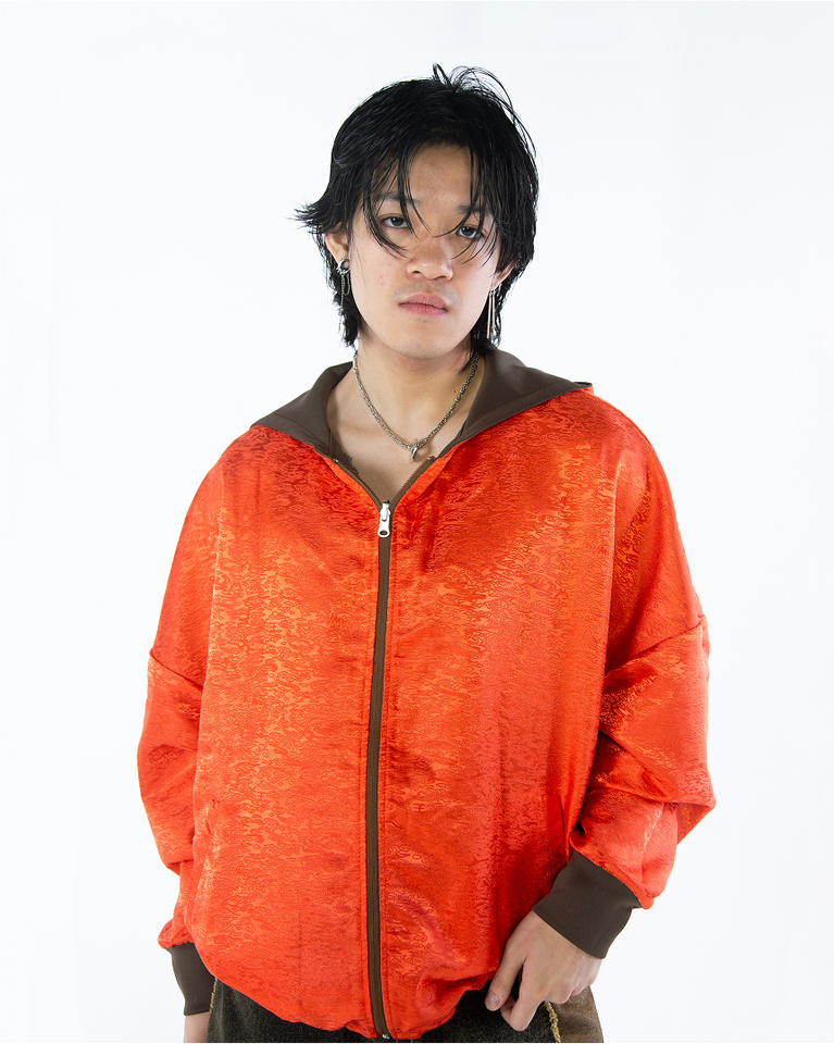 Lin Reversible Hoodie Phoenix Red / Golden Brown
