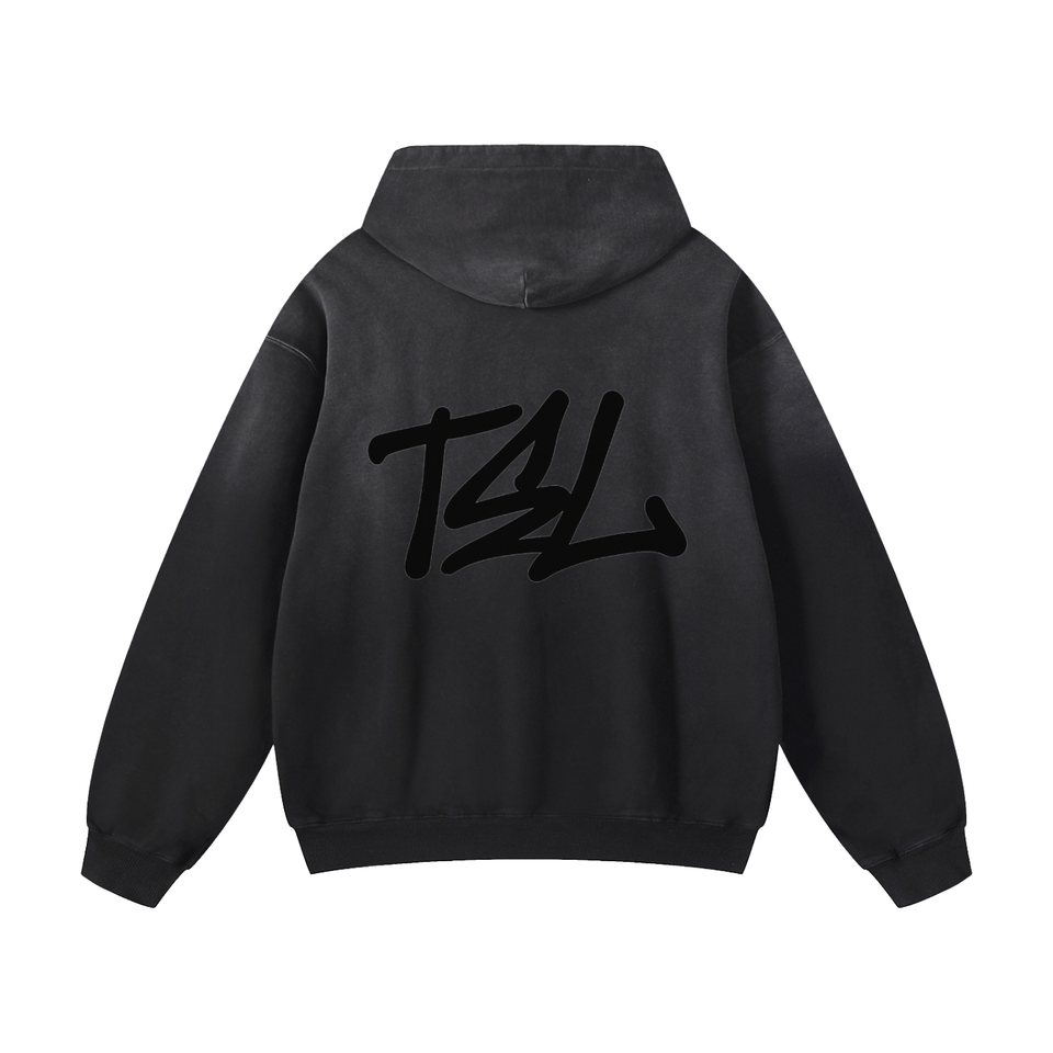 Graffiti Oversized Fade Hoodie