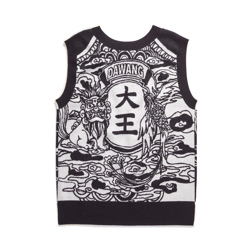 DAWANG Double Sided Jacquard Sweater Vest
