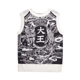 DAWANG Double Sided Jacquard Sweater Vest