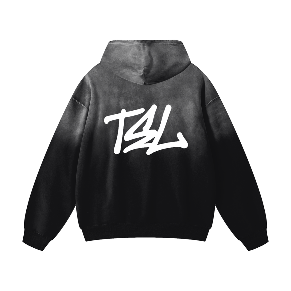Graffiti Oversized Fade Hoodie