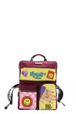 Nicole Lee USA Multi Pocket Travel Backpack Vintage Style