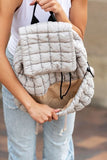Stevie Quilted Puffer Backpack Large Front Compartment
