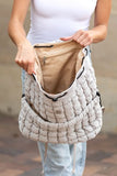 Stevie Quilted Puffer Backpack Large Front Compartment