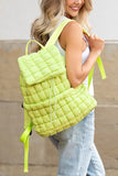 Stevie Quilted Puffer Backpack Large Front Compartment