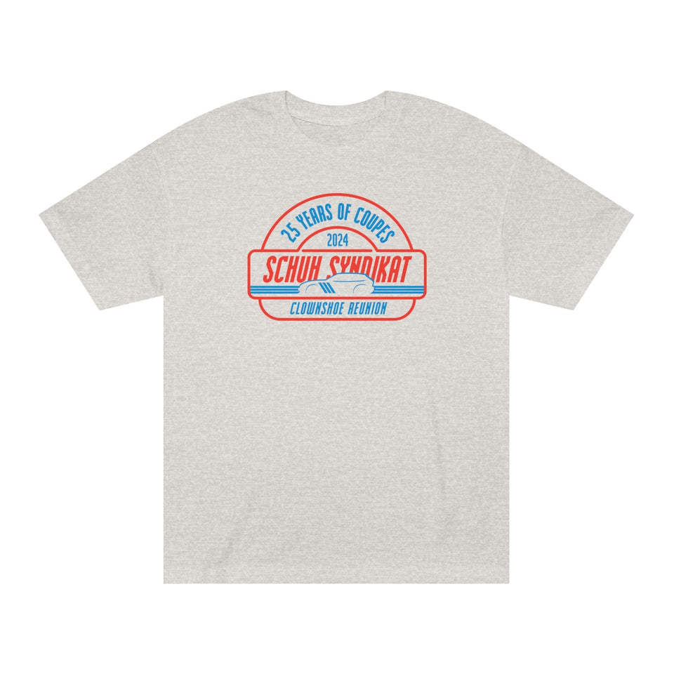 25 Years of Coupes - Schuh Syndikat Clownshoe Reunion Tee - Unisex American Apparel Classic T-Shirt - Wear with style