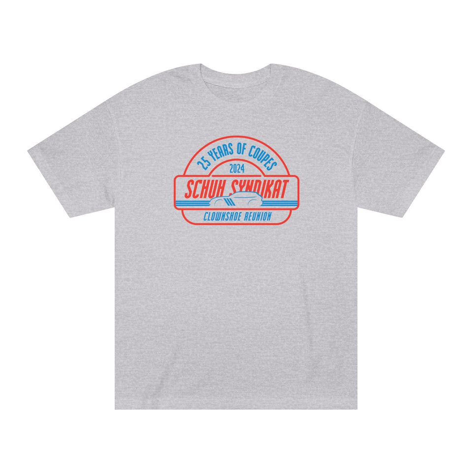 25 Years of Coupes - Schuh Syndikat Clownshoe Reunion Tee - Unisex American Apparel Classic T-Shirt - Wear with style