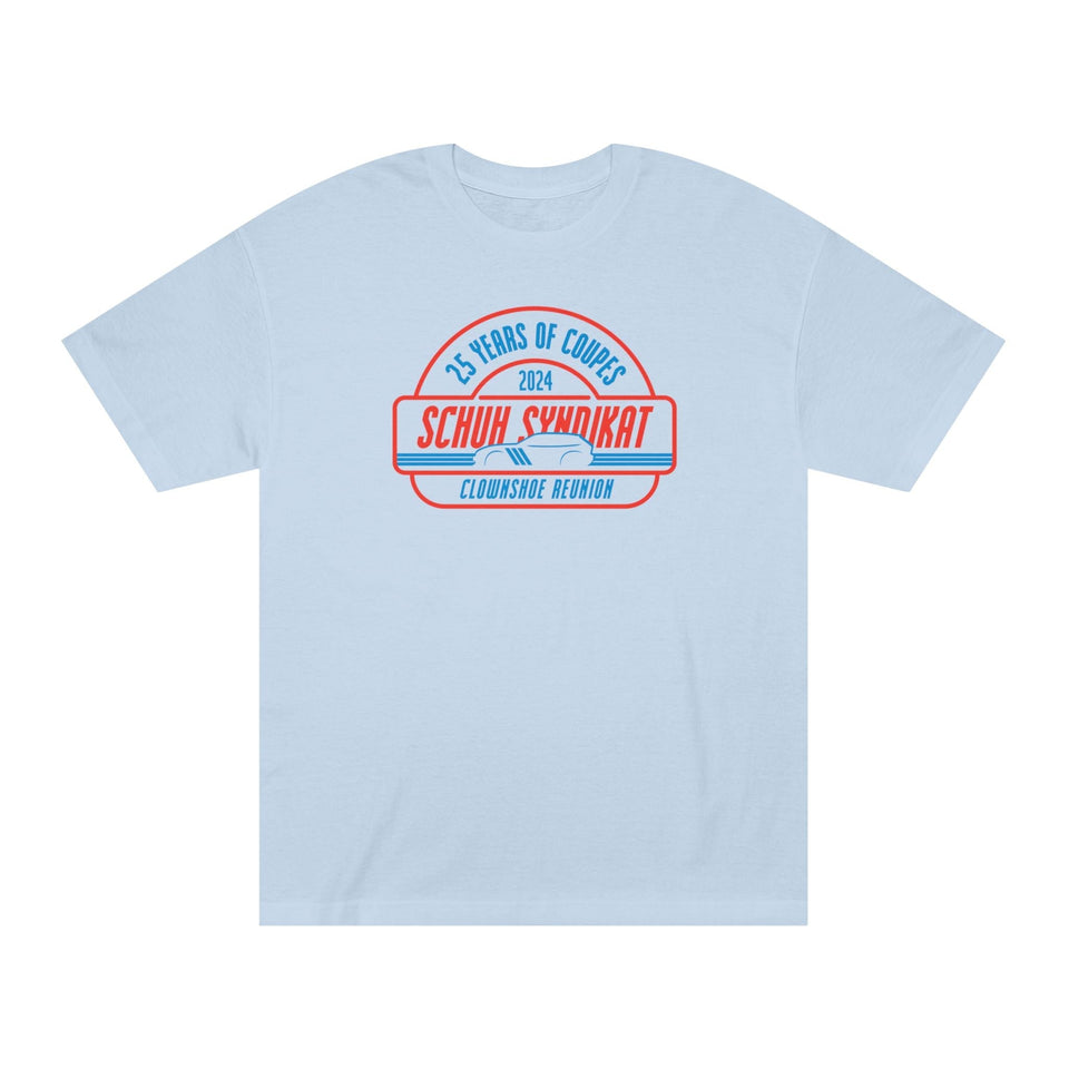 25 Years of Coupes - Schuh Syndikat Clownshoe Reunion Tee - Unisex American Apparel Classic T-Shirt - Wear with style