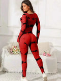 Scoop Neck Long Sleeve : Active Jumpsuit