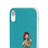 Sassy Pin-Up Stupid Boys Teal Flexi Phone Case