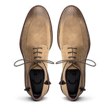 26-224-OAK CAMPO Sueded Goatskin Lace Up with Wax Finish, Oak