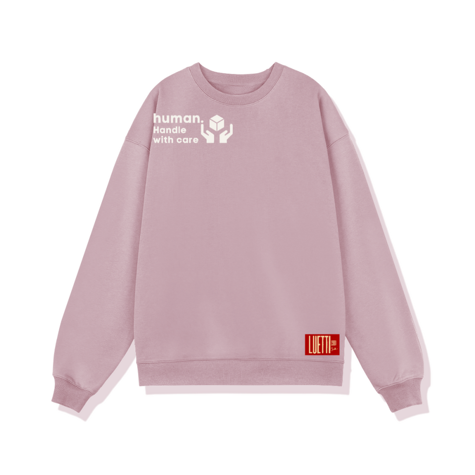 "Human. Handle With Care" Adults Unisex Heavyweight Sweatshirt