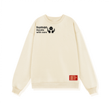 "Human. Handle With Care" Adults Unisex Heavyweight Sweatshirt