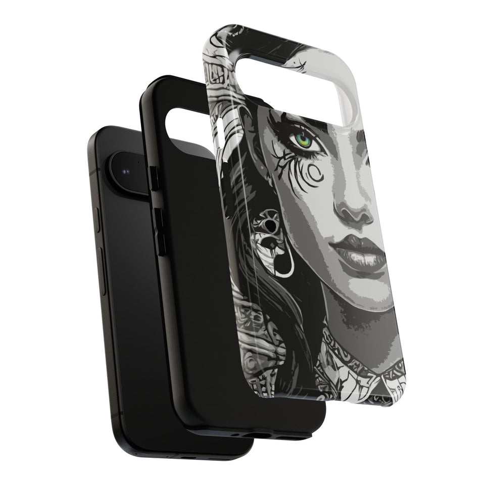 Green Eyed Devilish Beauty Tough Phone Case